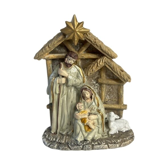 Holiday Style Nativity Scene Figurine Decoration Christmas - Picture 1 of 5